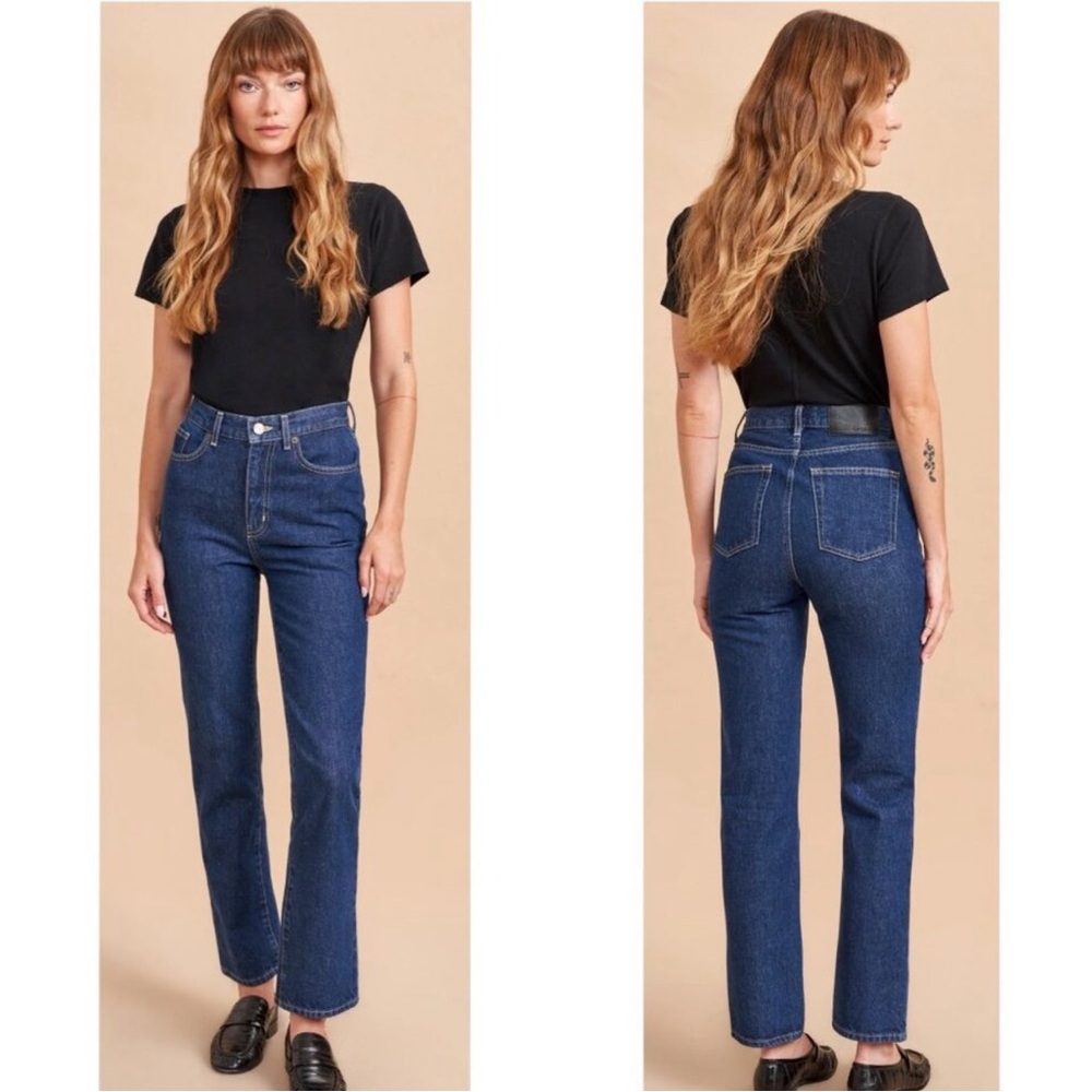 La Ligne Women's Straight Leg Jeans - Blue